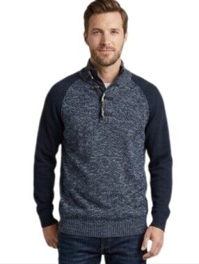 Outpost Makers Knit Pullover Gray Size XXL Big & Tall Marled